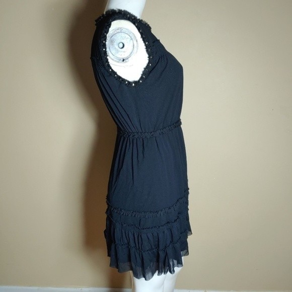 PULL IN 24HRS Juicy Couture Black Mesh Dress Studded Beauty Size XS - Picture 3 of 11